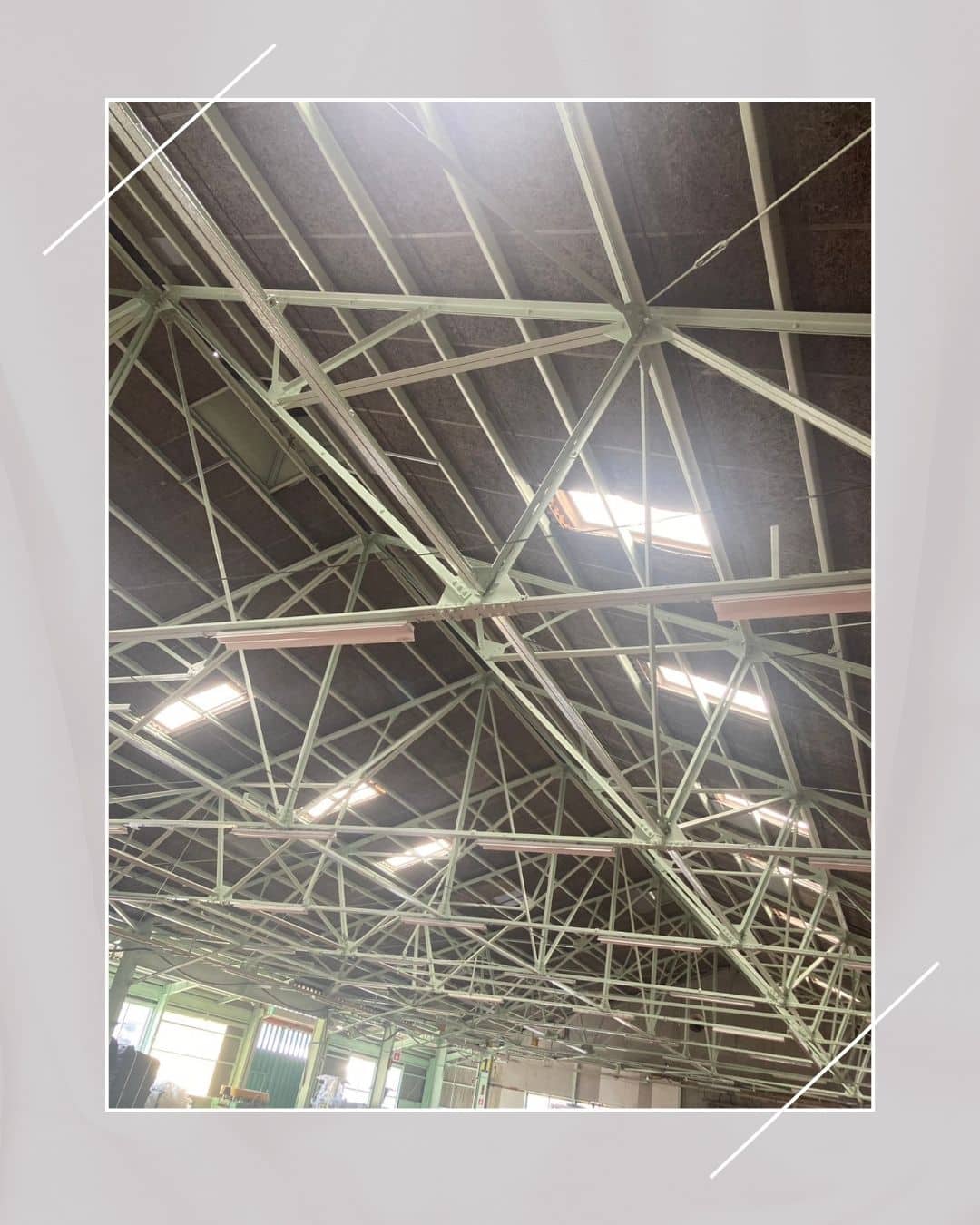 工場の屋根塗装