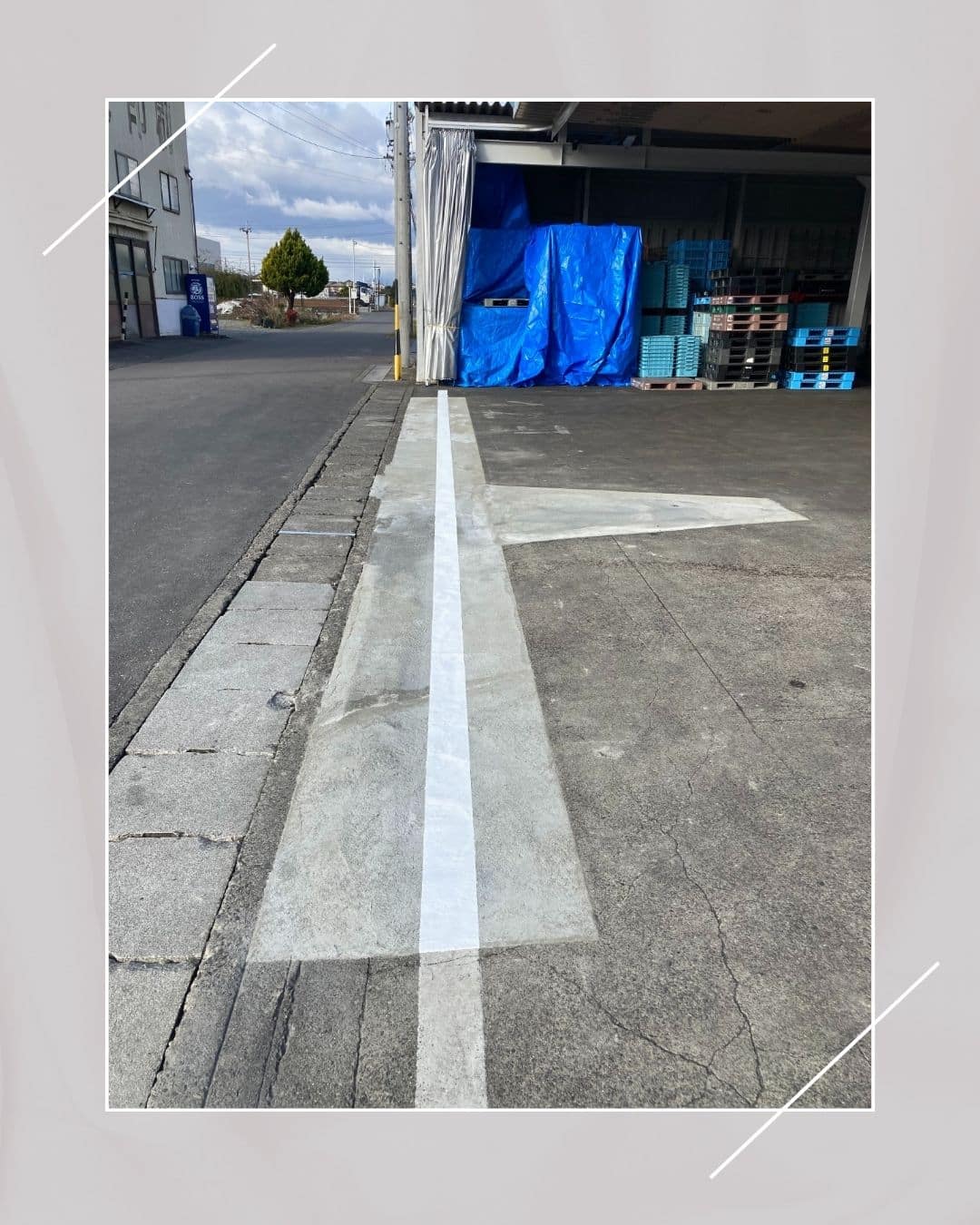 食品工場　コンクリとアスファルト補修